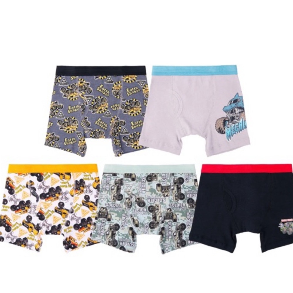 Boys Sz 8 Monster Jam Boxer Briefs